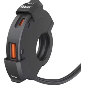 Cargador USB para Moto – Puerto de Carga Rápida, Resistente al Agua